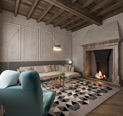 Interni contemporanei Residenza Liberty
